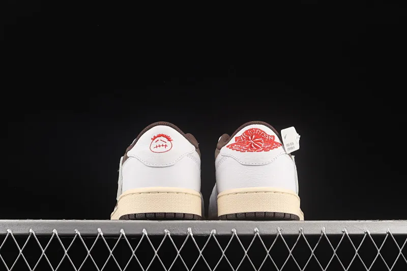 All Categories Air Jordan Jordan Series Basketball Shoes Air Jordan 1 Low Travis Scott x Air Jordan 1 Low OG AJ1 Joe 1 Overhook White Brown Suede Low-top Basketball Shoes DM2508-586